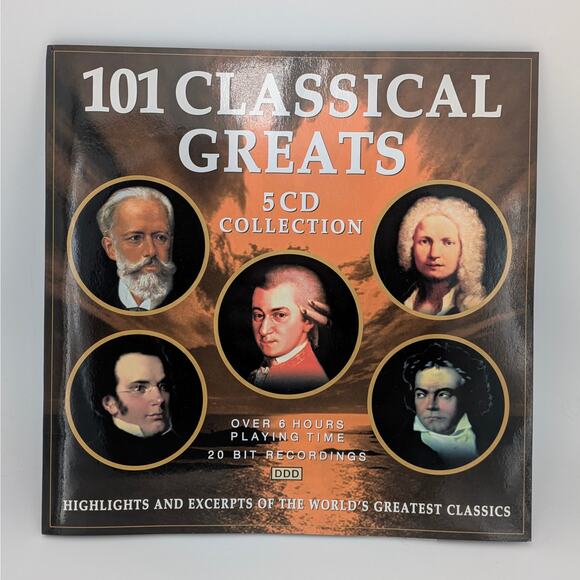 101 Classical Greats CD Collection 5 Disc Symphony Composer Orchestral Sampling - Picture 10 of 11
